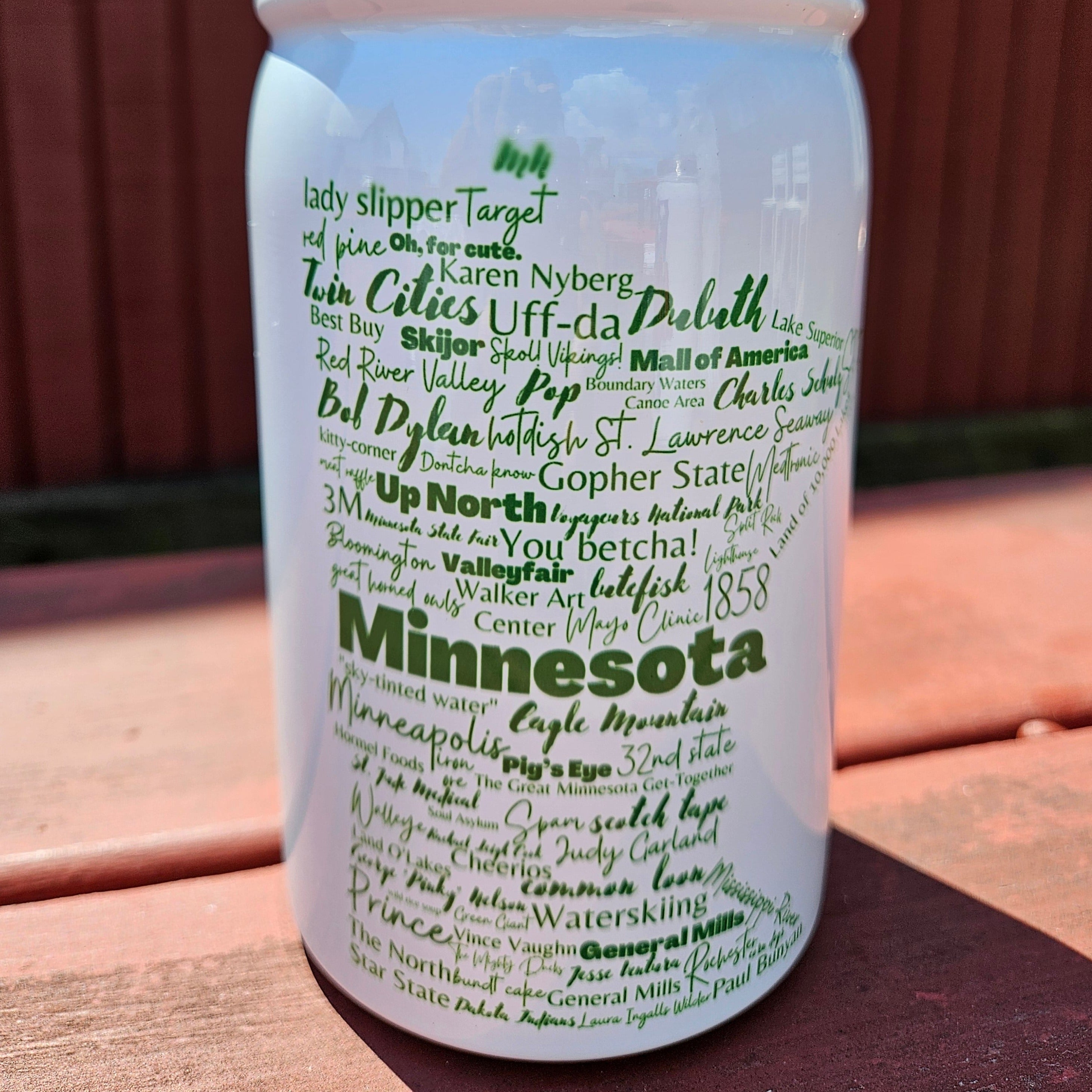 Mason Jar Cup w/ Straw