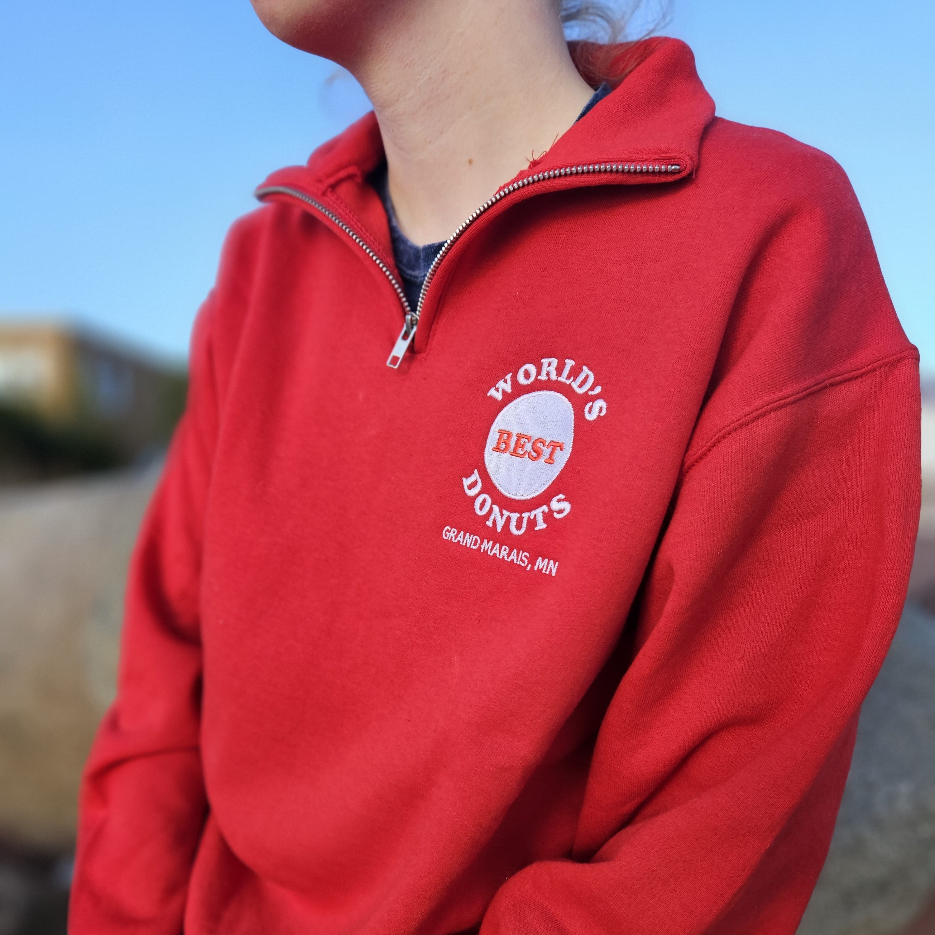 1/4 Zip Sweatshirt – World's Best Donuts