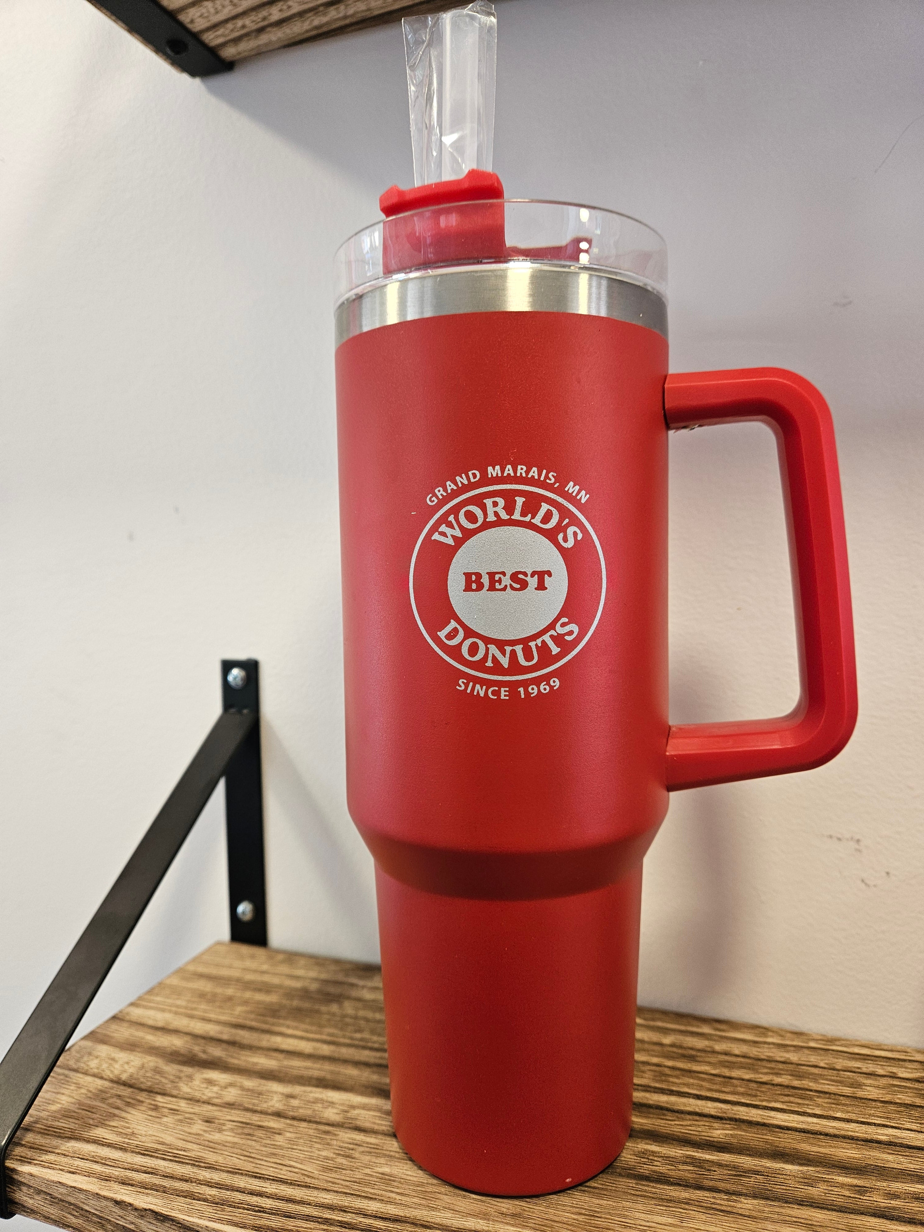 Red 40 oz Travel Mug