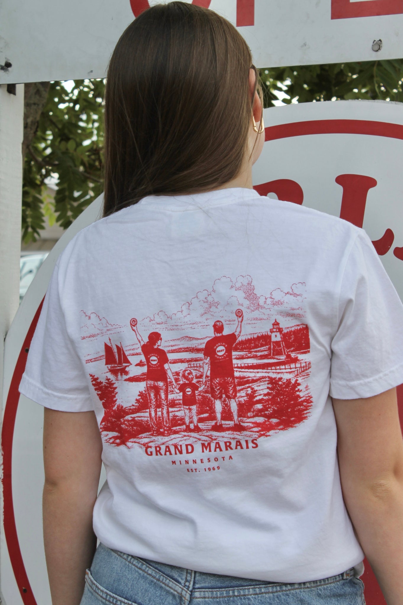 WBD Harbor Tee (Red & White)