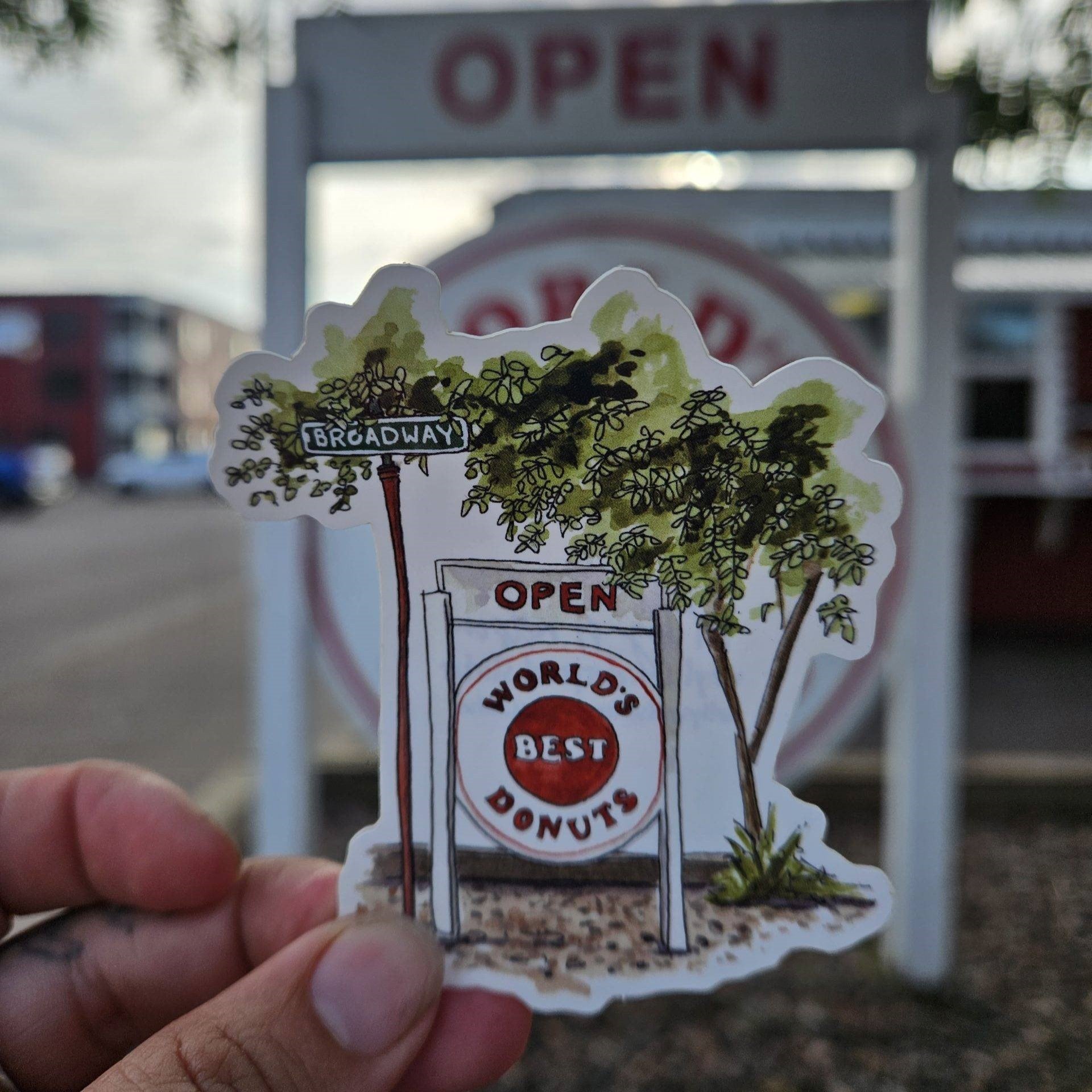 Sticker "Open Sign" Hand Drawn